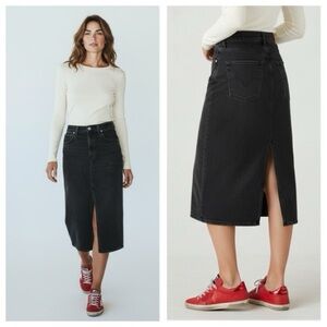 Citizens Of Humanity Black Denim Pencil Skirt